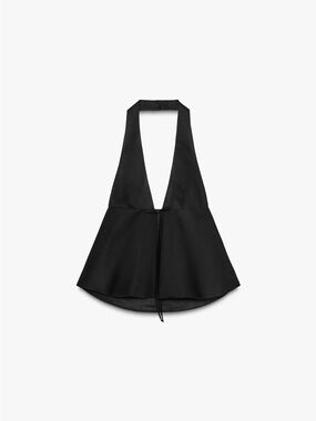 NWT Zara Bow Halter Top